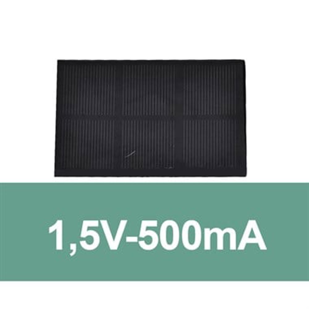 70x110mm Polikristal Solar Panel 1.5V - Robotik ve Motor Sürücü Uyumlu Güneş Pili