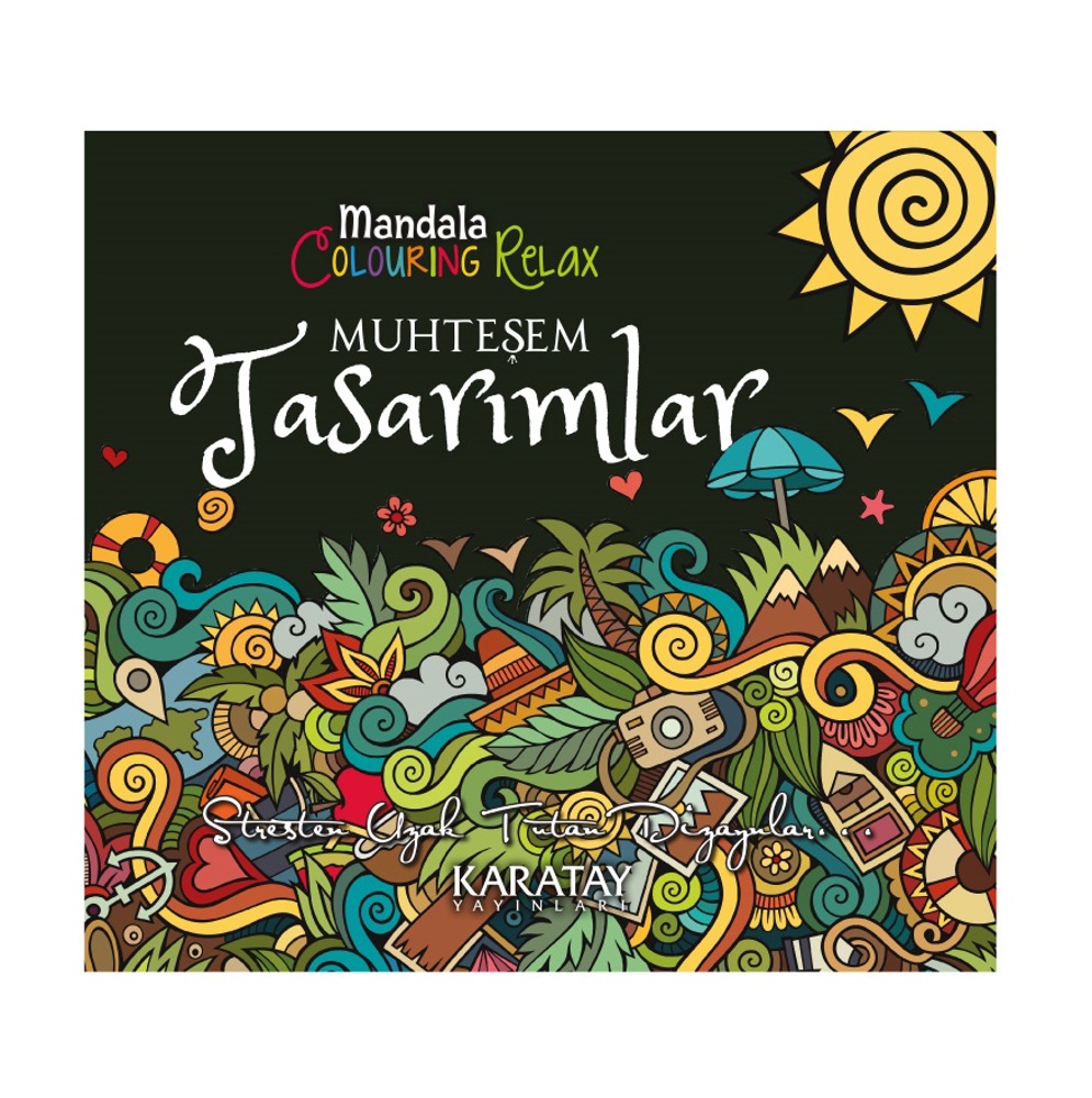 Mandala Muhteşem Tasarımlar (siyah Seri ) Karatay Yayınları
